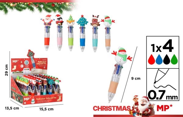Set de Bolígrafos Fantasía 4 Colores 36 Unidades