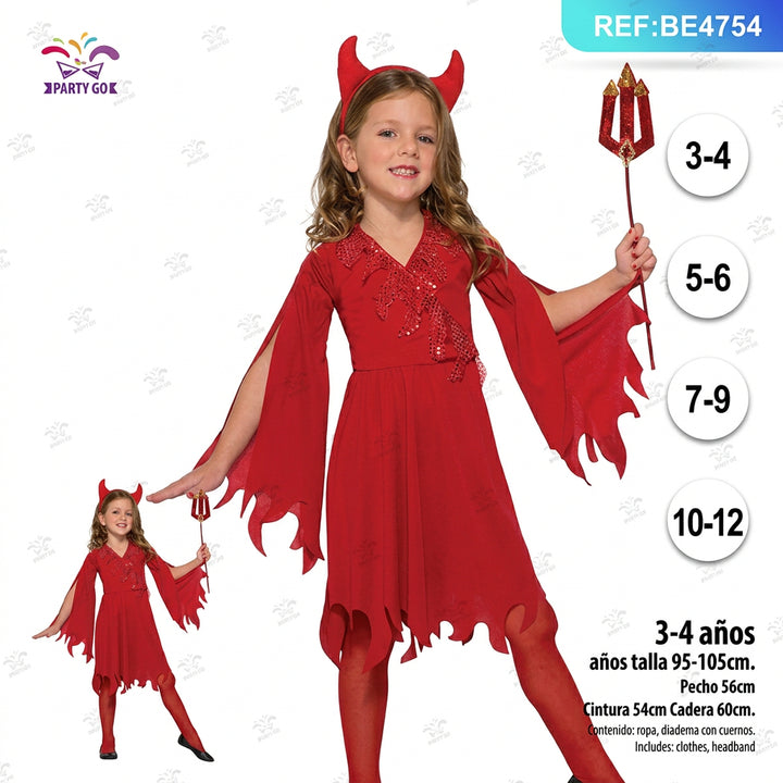 Traje de Demonio Rojo Infantil