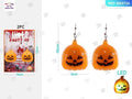 Pendientes de Calabaza Halloween 2 piezas