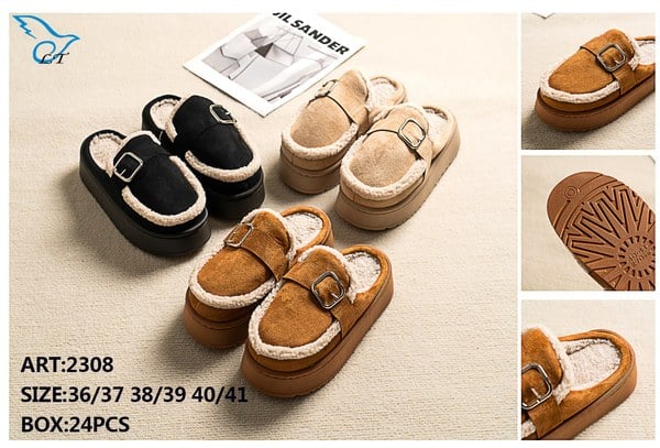 Zapatillas 2308 de Forro Cálido para Mujer