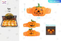 Pulsera Luminosa de Calabaza de Halloween