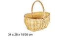 Cesta Mimbre Ovalada Miel 34x28x18/36 cm