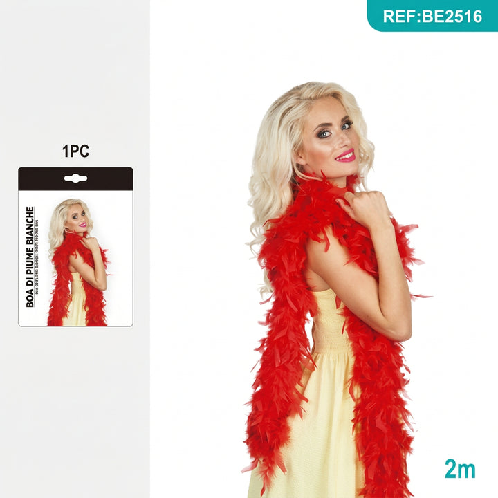 Bufanda de Plumas para Fiestas
