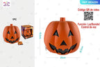 LAMPARA CALABAZA NARANJA CON SONRISA