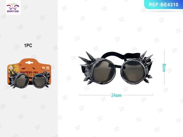 Gafas Punk Plata Antigua 1 Pieza