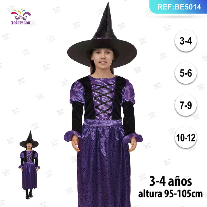 Traje de Bruja para Niña