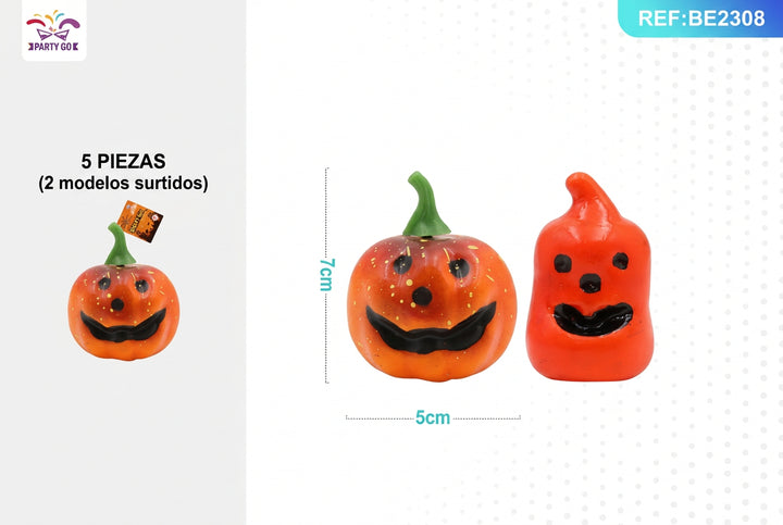 Calabazas de Espuma para Festival de Cosecha (5 Unidades)