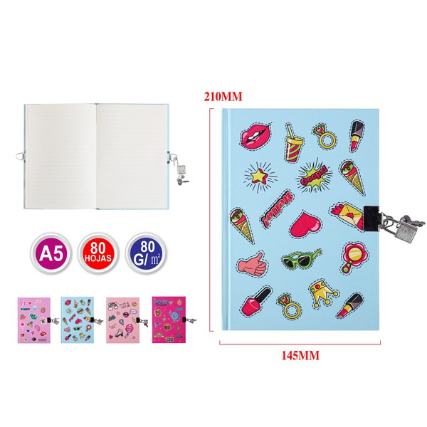 Cuaderno con candado A5