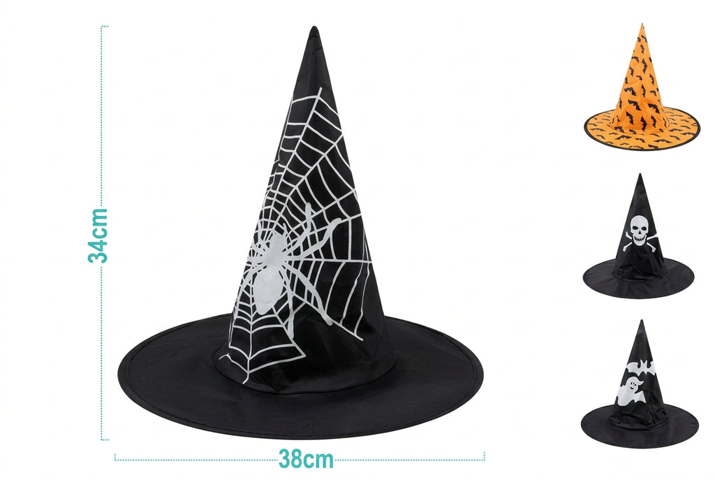 Gorro de Halloween Estampado Triangular Mixto