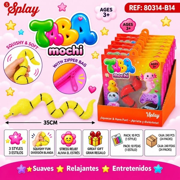 Squishy Serpiente Mochi Juguete Antiestrés