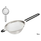 Colador Acero 16cm con Mango de Silicona