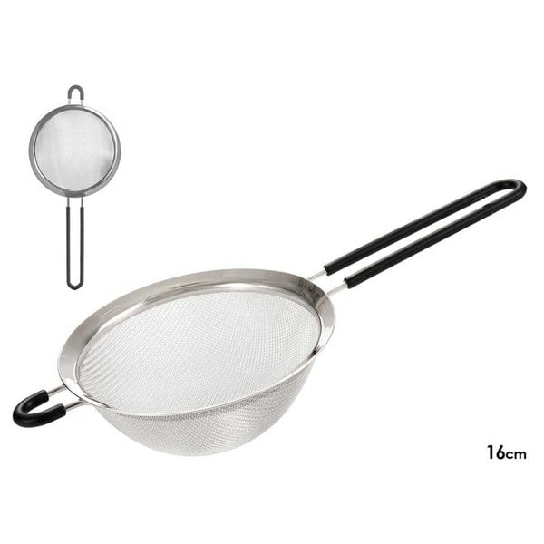 Colador Acero 16cm con Mango de Silicona