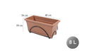 TERRA BALCONERA PLATO INTEGRADO 40x24 CON SOPORTE