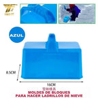 Moldes de Bloques de Nieve Azul 16x8.5cm