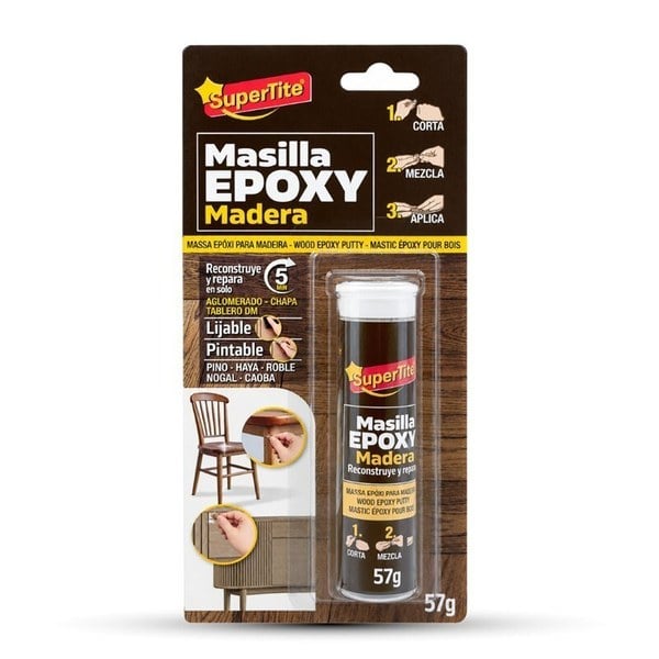 Masilla Epoxi Madera Blíster 57g
