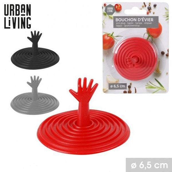 Tapón de fregadero decorativo 3 colores negro gris rojo