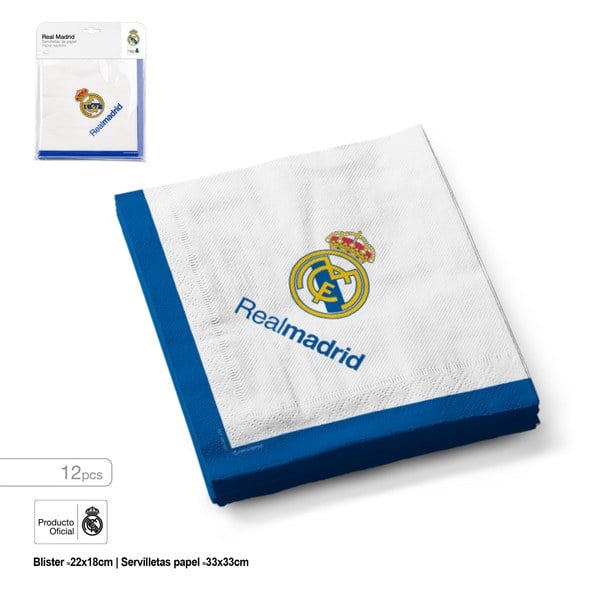 SERVILLETA REAL MADRID 12 PCS