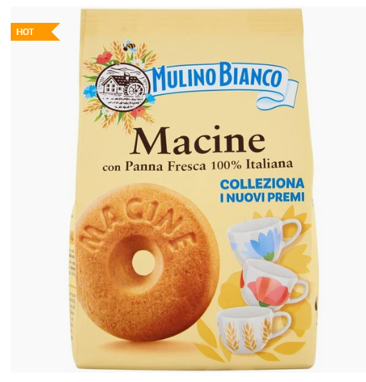 Macine de Mulino Bianco, galletas para desayuno