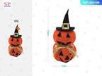 Figura de Calabaza Naranja Decorativa 1PC