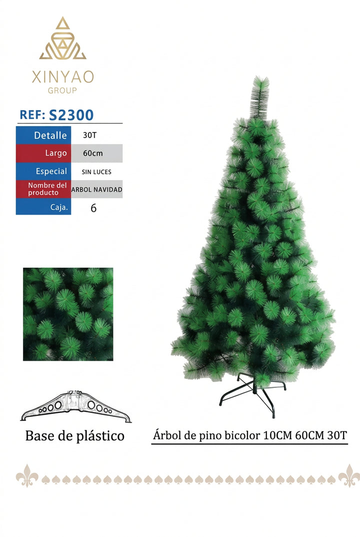 Arbol de Navidad 60cm 30T