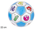 BALÓN PLÁSTICO DECORADO NÚMEROS 22 CM