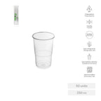 Vaso Irrompible Transparente PP 250cc 50 Uds