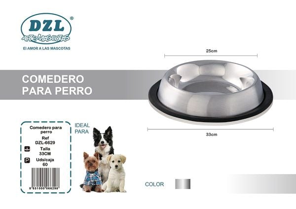 Comedero Perro Acero Inoxidable