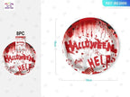 Platos de papel Halloween 18cm (8 uds)