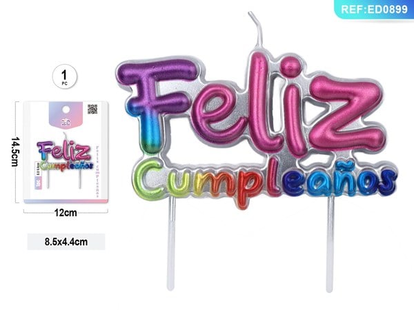 Vela Feliz Cumpleaños 3D