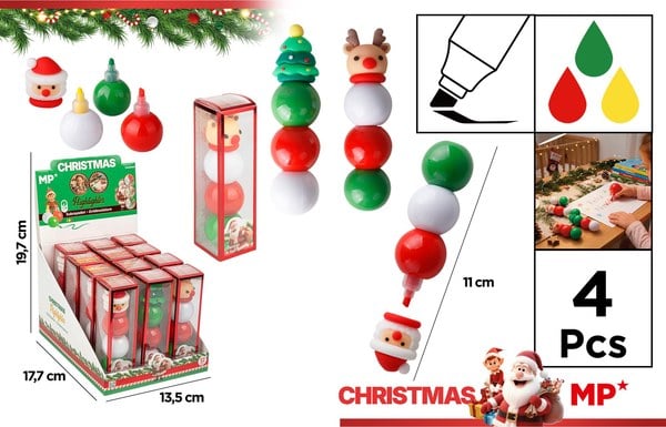 Marcadores Fluorescentes Navidad