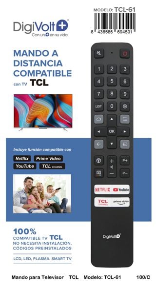 Mando compatible TCL modelo TCL-61