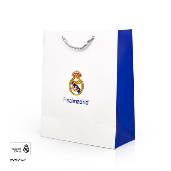 BOLSA REGALO REAL MADRID 26X12X32CM