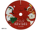 Alfombra Pie Pino Feliz Navidad 89cm