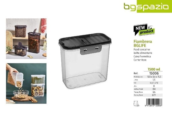 Fiambrera BGLIFE 1500 ML