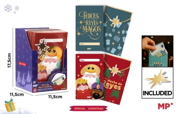 Sobres de Dinero para Reyes Magos