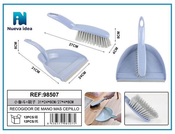 Recogedor de Mano y Cepillo Set