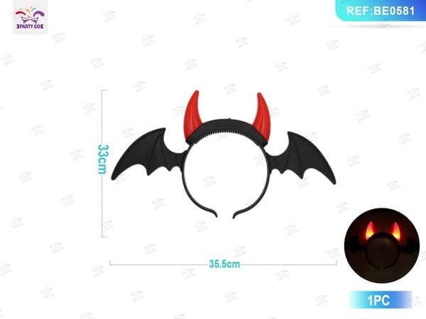 Diadema de Cuernos Iluminados Halloween