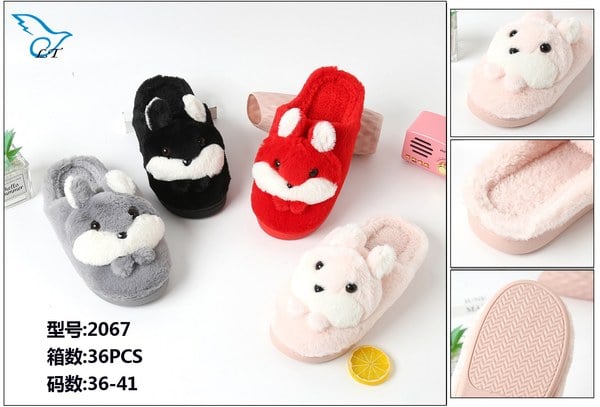 Zapatillas 2067 de Peluche para Mujer