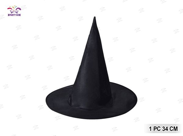Gorro de Halloween Negro 38x34cm