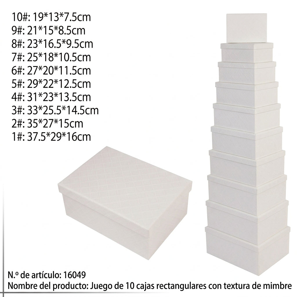Cajas de Regalo Juego de 10 Piezas