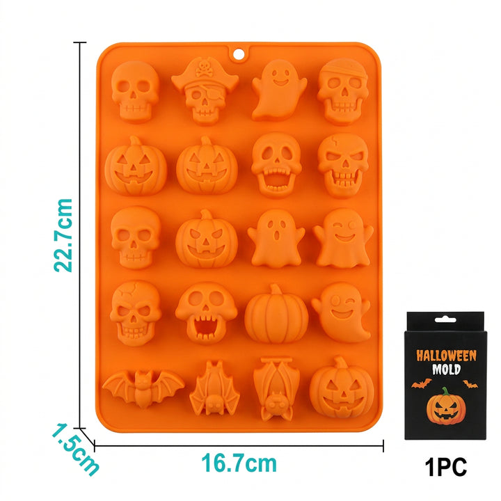 Molde de Silicona Halloween Naranja