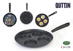 Sarten para Tortitas 4 Unds 24cm Quttin