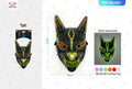 Mascarilla de Luz Fría para Halloween 1pc