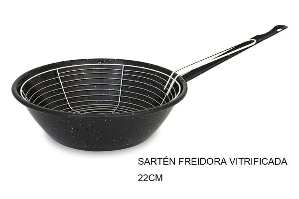 Sartén Freidora Vitrificada 22 cm