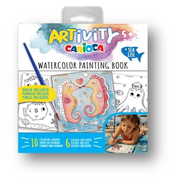 Carioca Artivity Watercolor Book Sea