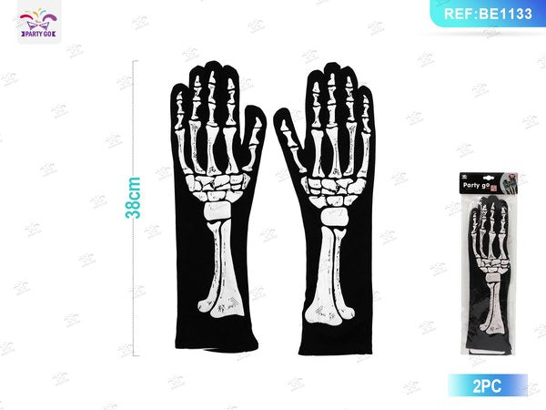 GUANTES CON HUESOS PARA HALLOWEEN