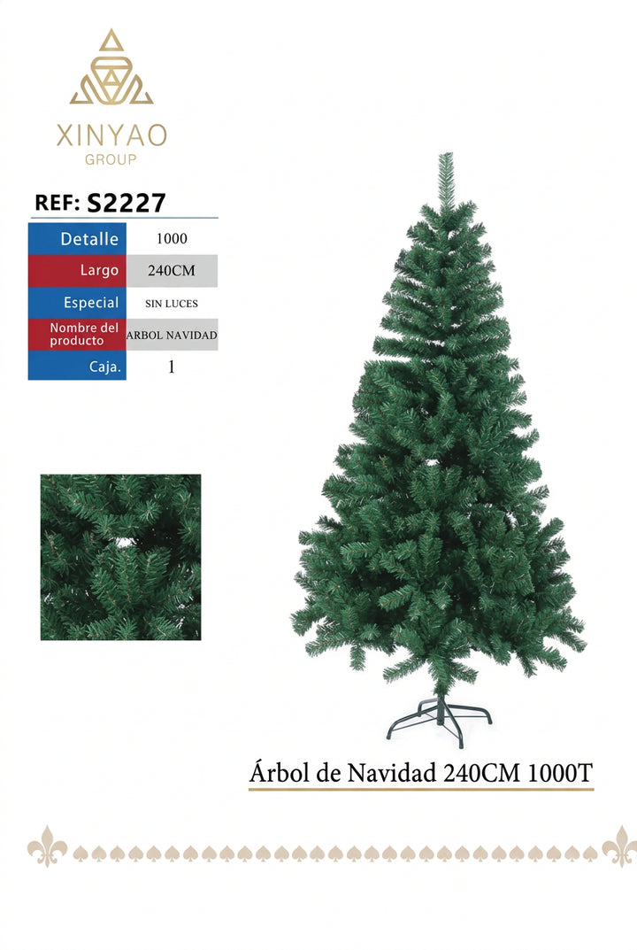 Arbol de Navidad 240cm 1000T