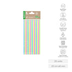 Cañas Cuchara Reutilizables Colores Surtidos 25 Uds