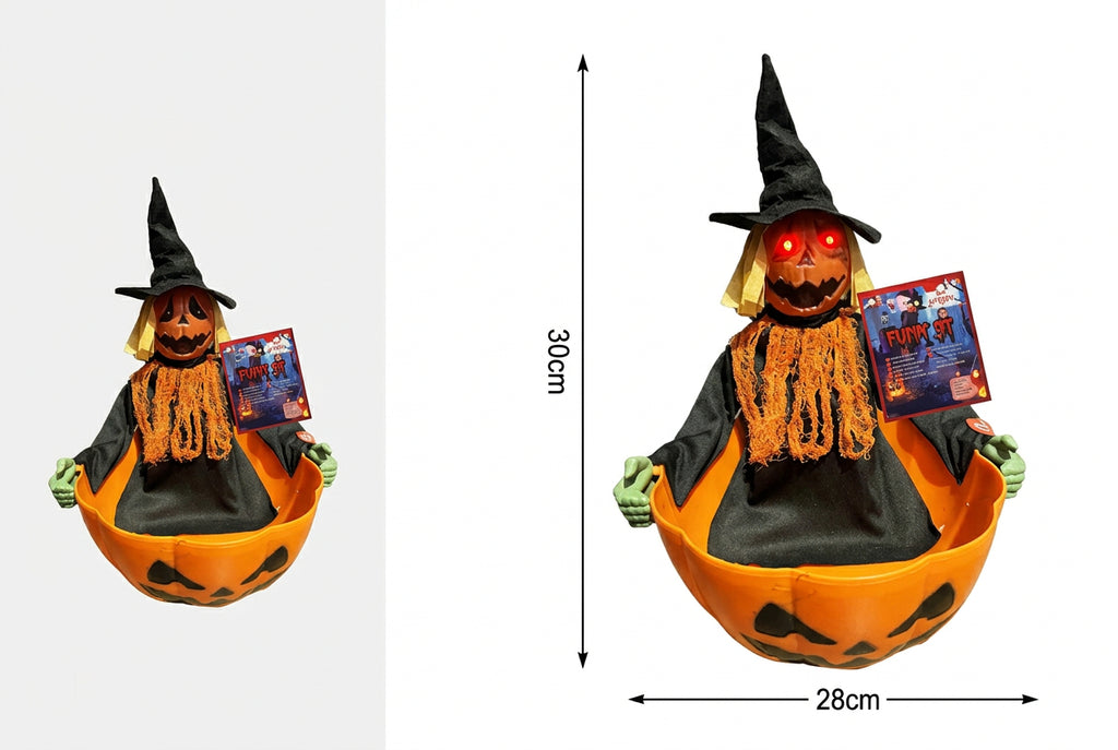 Plato de Fruta Fantasma de Calabaza Halloween