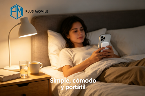 Magnetische Powerbank Plus Movile 5000 mAh | Magnetisches kabelloses Laden